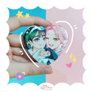Mizisua Heart Shaped Pin