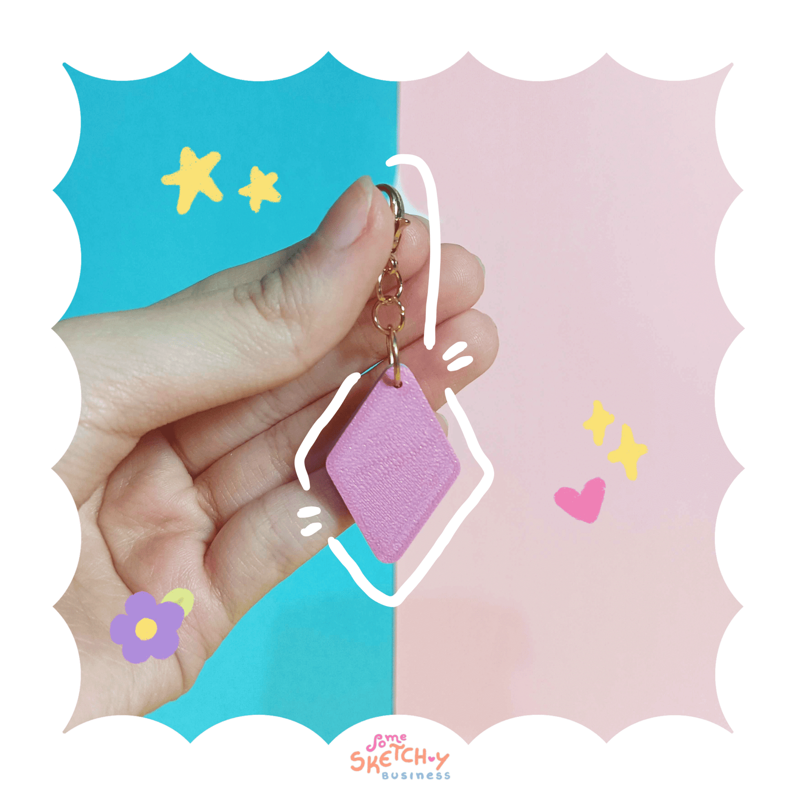 Keychain Diamante | Keychain ou Phone Charm