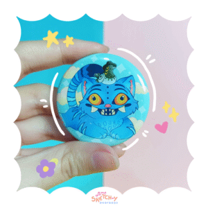 Derpy Button Pin